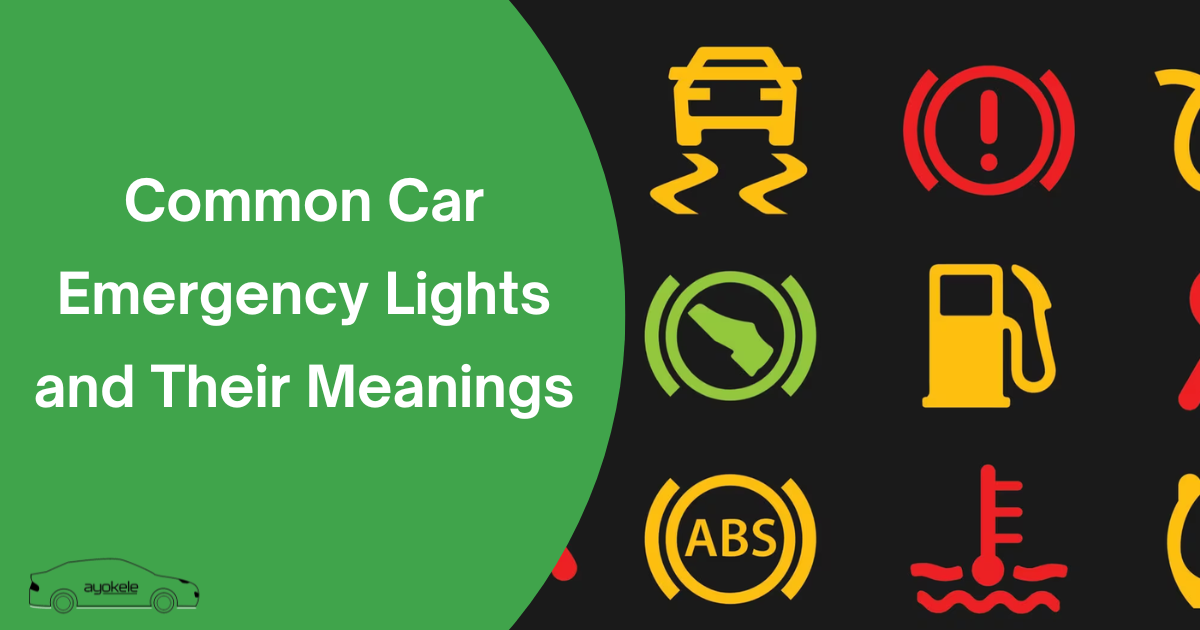 Common Car Emergency Lights and Their Meanings